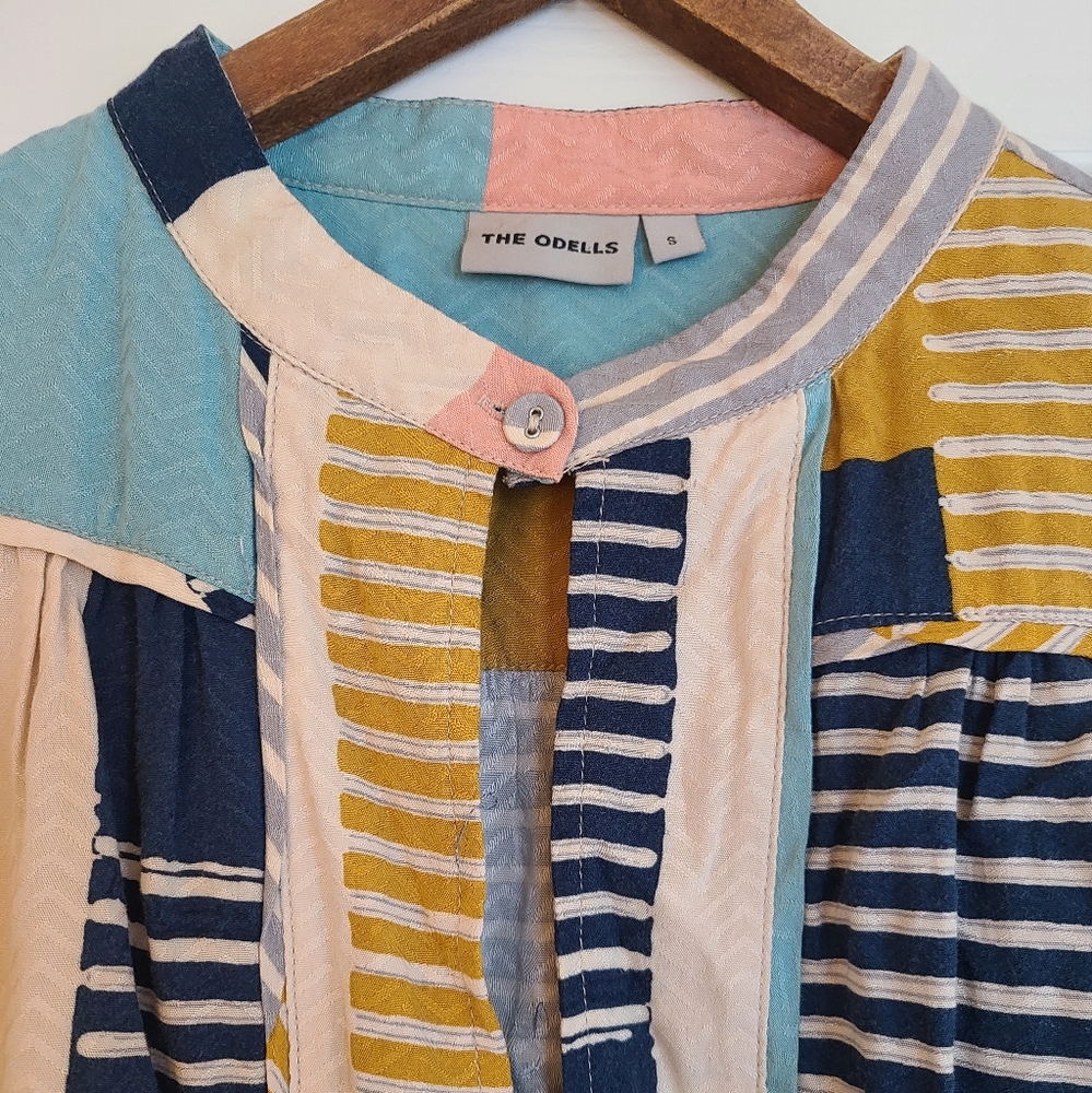 THE ODELLS Poet Blouse Size Small - Picture 4 of 6